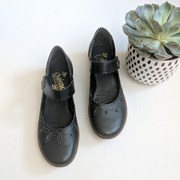 Rieker Shoes - Riekers “Antistress” black Mary Janes 0364